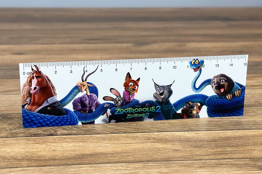 meetlajtes van 15cm voor de Disney animatiefilm Zootropolis 2